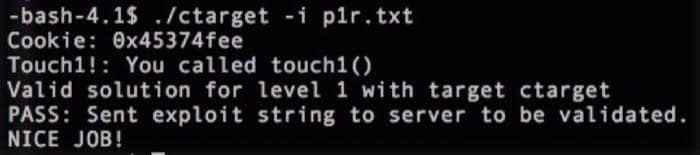 成功完成第一关